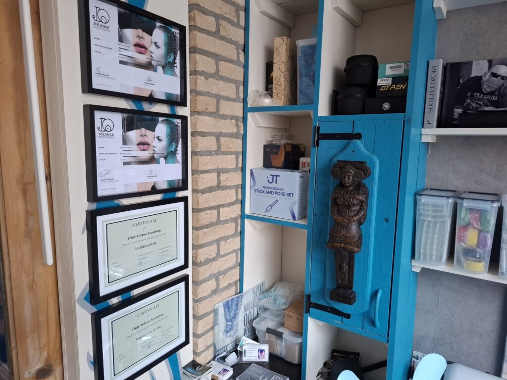 certificaten haar pigmentatie tattoo
